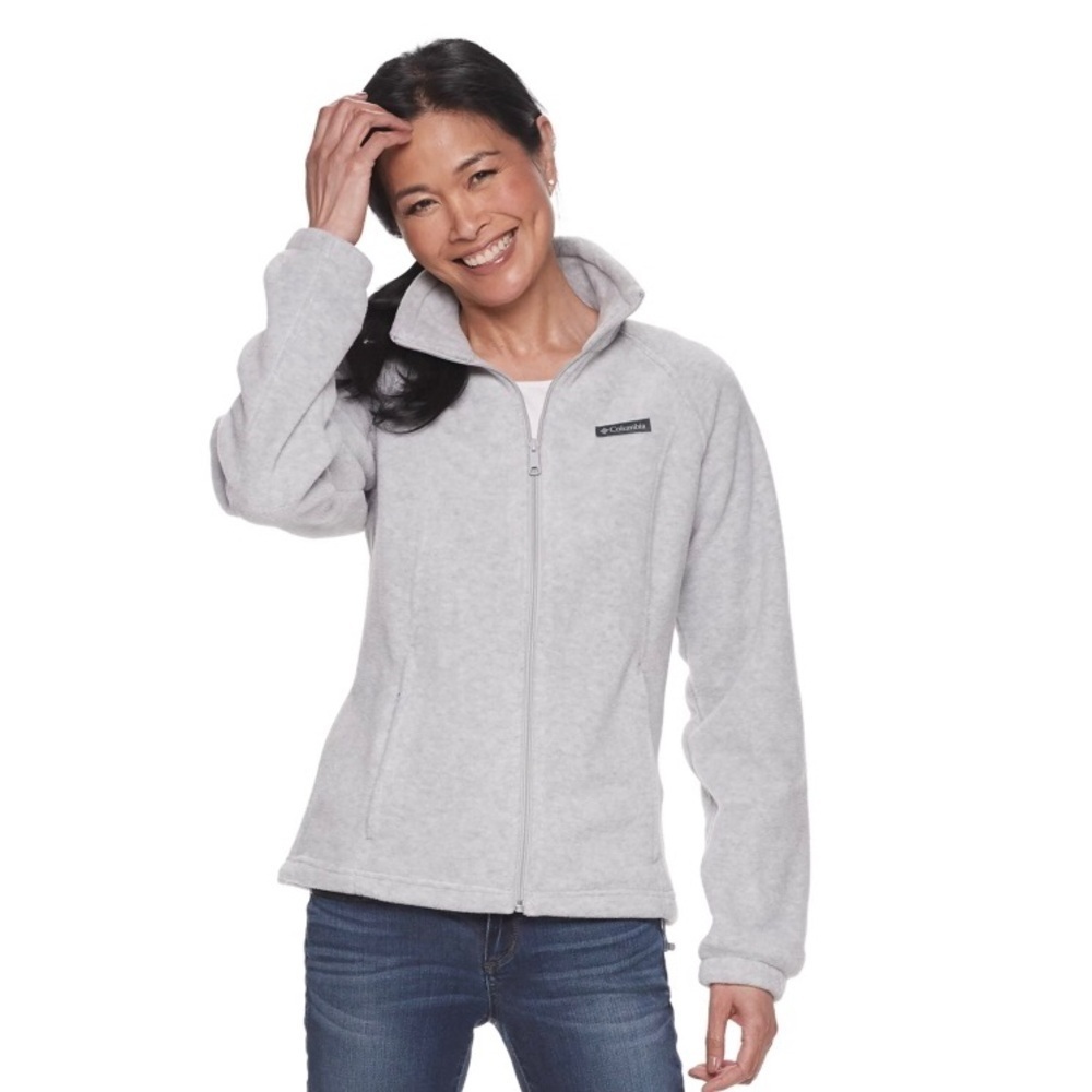 Columbia Light Gray Fleece Jacket